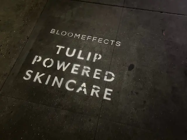 Bloomeffects tulip sidewalk stencil in Los Angeles, CA by Beyond Street Media (photo 3 of 3).