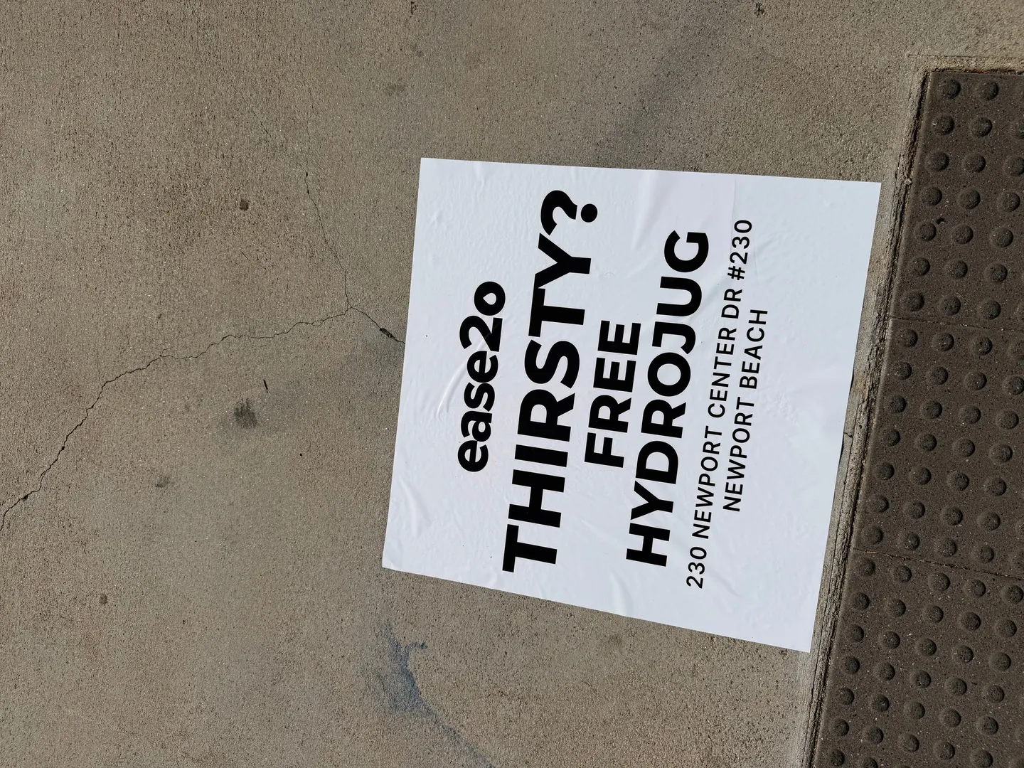 ease2o pop-up pole sticker on lamp post in Newport Beach, CA by Beyond Street Media (photo 37 of 61).