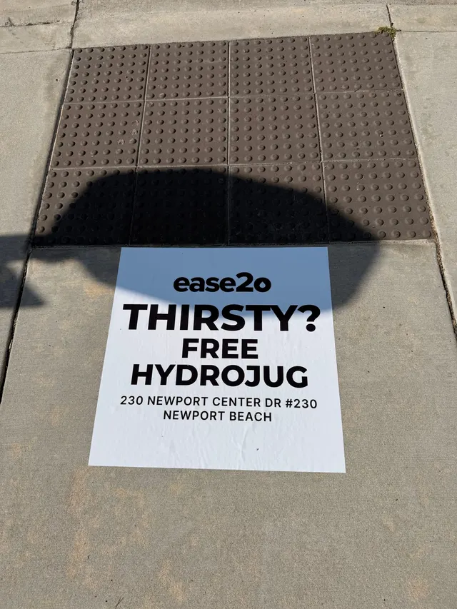 ease2o pop-up pole sticker on lamp post in Newport Beach, CA by Beyond Street Media (photo 32 of 61).