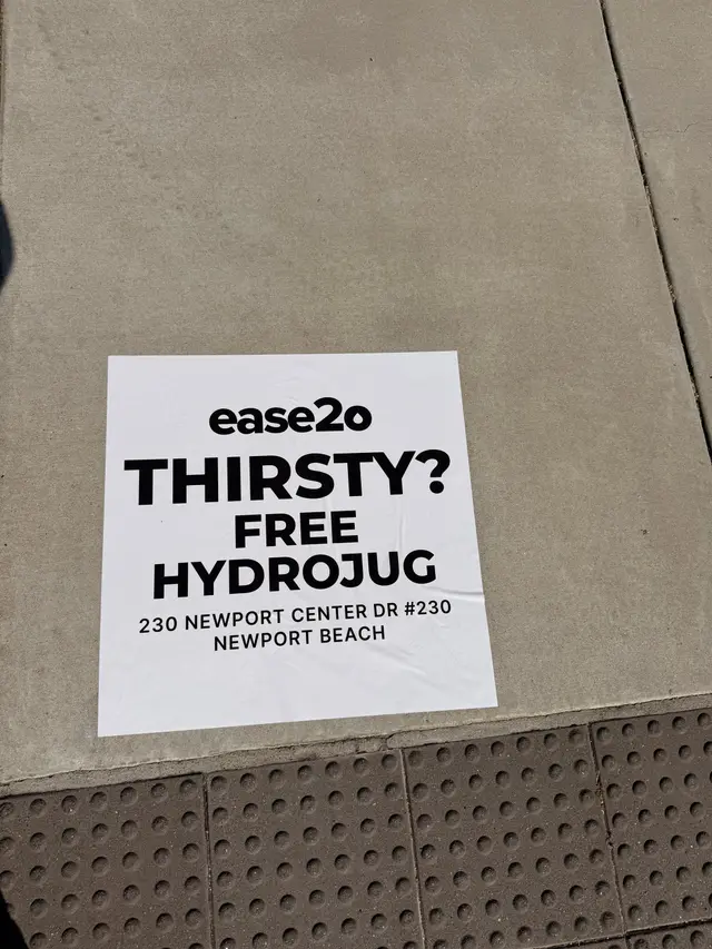 ease2o pop-up pole sticker on lamp post in Newport Beach, CA by Beyond Street Media (photo 34 of 61).