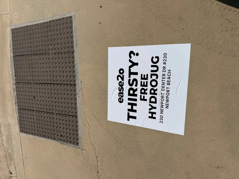 ease2o pop-up pole sticker on lamp post in Newport Beach, CA by Beyond Street Media (photo 47 of 61).