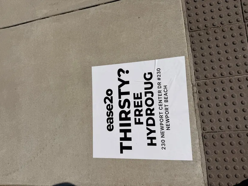 ease2o pop-up pole sticker on lamp post in Newport Beach, CA by Beyond Street Media (photo 48 of 61).