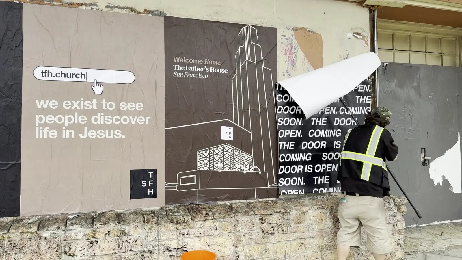 The Father's House SF · Ocean Avenue — install footage still