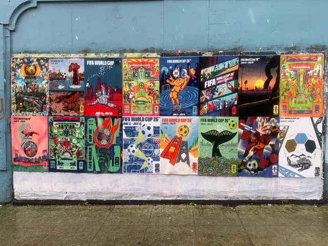 FIFA World Cup 2026 wheatpaste poster campaign installed by Beyond Street Media, Seattle city-specific poster on documented walls (photo 8 of 9).