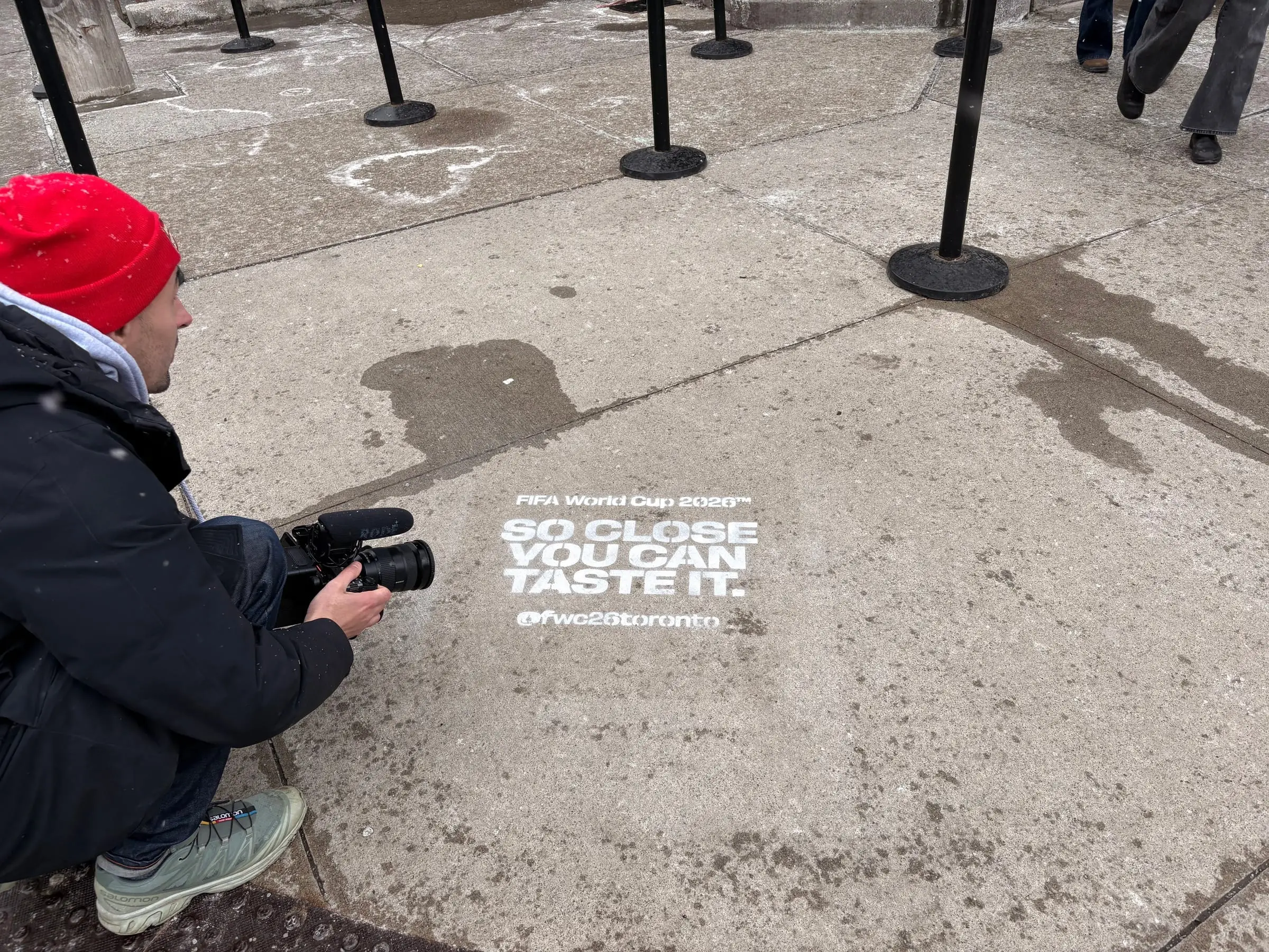 FIFA World Cup 2026 wheatpaste poster campaign in Toronto, ON by Beyond Street Media
