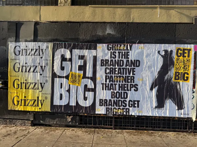 Grizzly 48x72 jumbo wheatpaste poster in downtown San Diego by Beyond Street Media (photo 12 of 16).