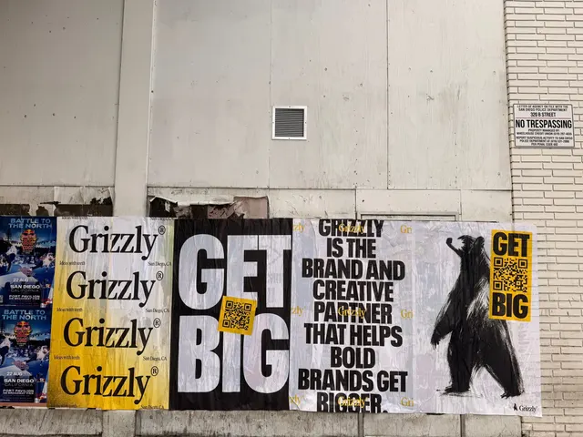 Grizzly 48x72 jumbo wheatpaste poster in downtown San Diego by Beyond Street Media (photo 13 of 16).