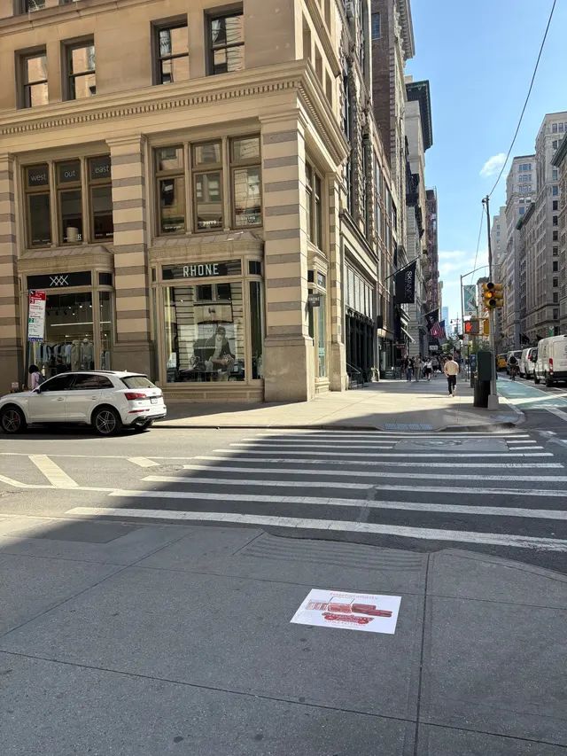 Huda Beauty sidewalk decal in New York City by Beyond Street Media (photo 15 of 35).