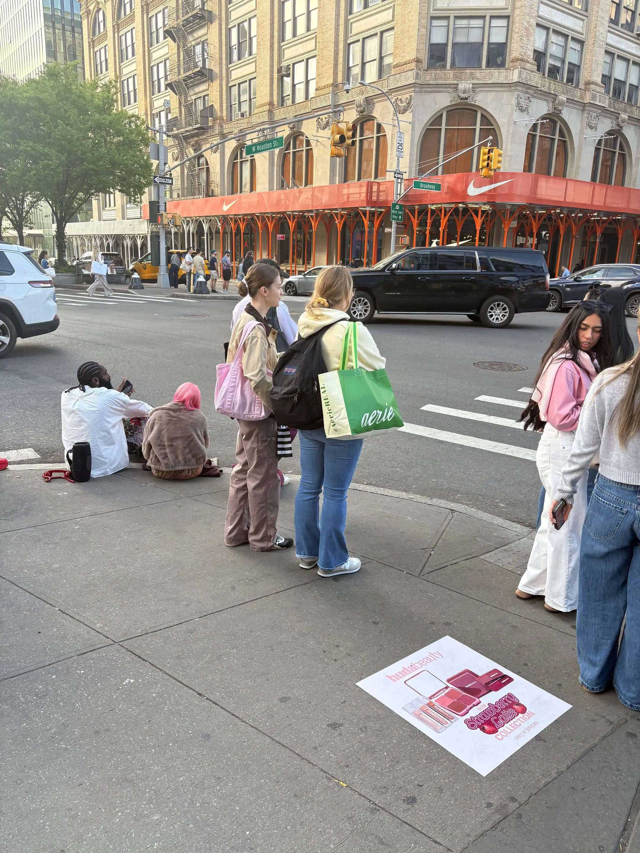 Huda Beauty sidewalk decal in New York City, New York City by Beyond Street Media