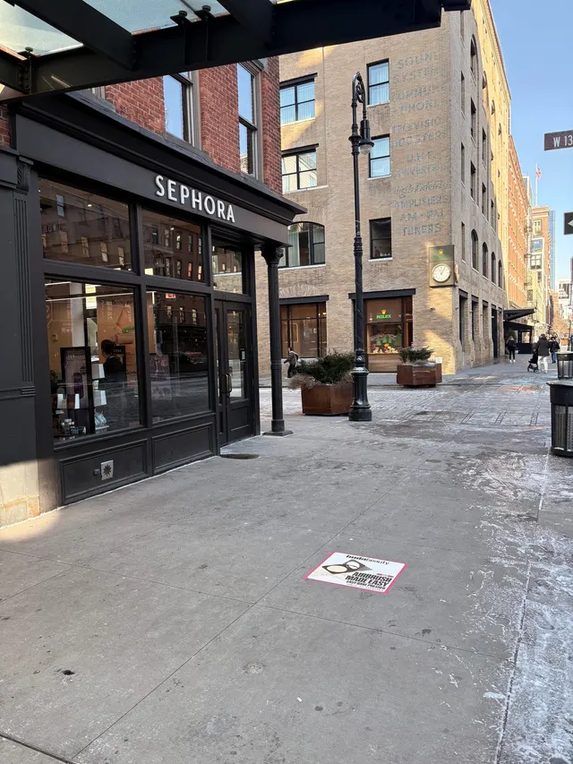 Huda Beauty sidewalk decal in New York City by Beyond Street Media (photo 32 of 35).