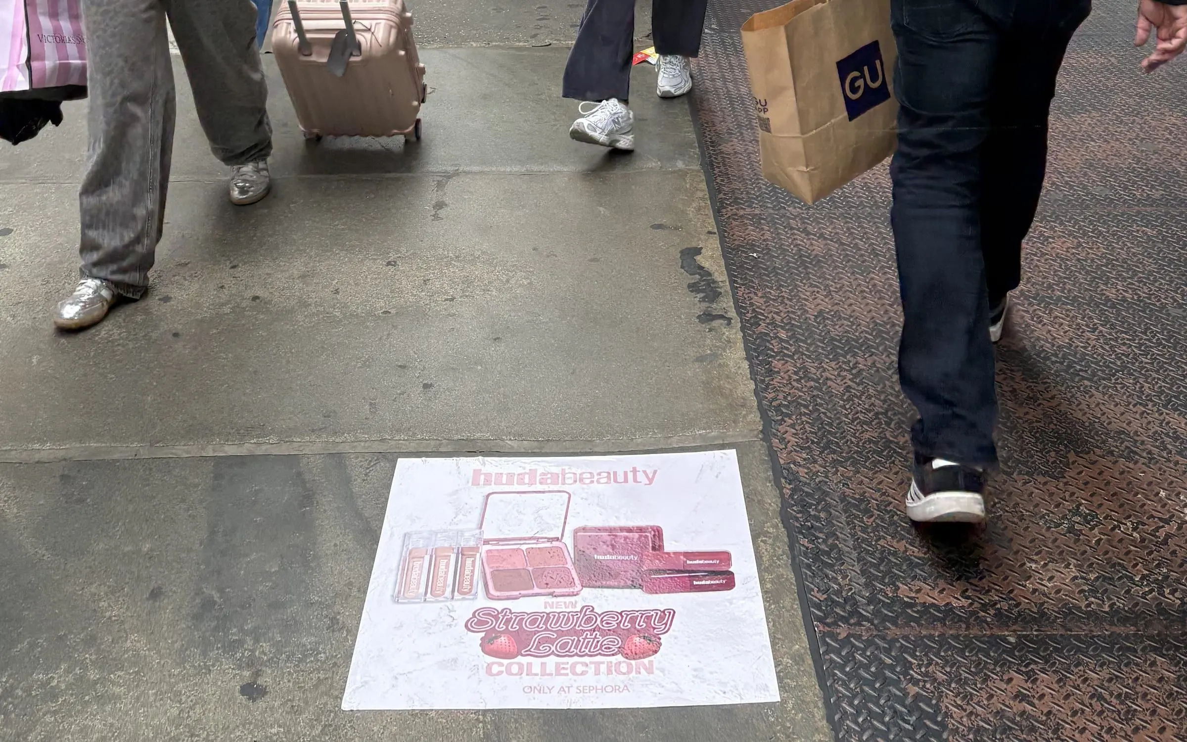 Huda Beauty sidewalk decal, Manhattan