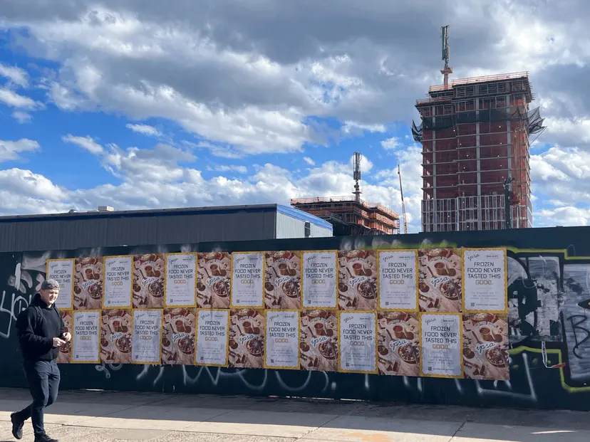 IPSA frozen-food brand wheatpaste in New York City by Beyond Street Media