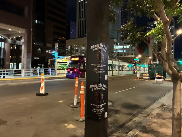 Johnny Blue Skies pole snipe in downtown Phoenix by Beyond Street Media (photo 7 of 103).