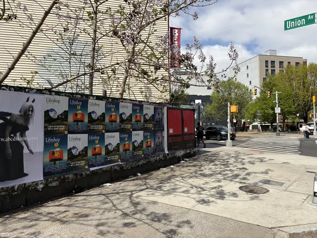 Lifeshop 'Learn all the things we're never taught' wheatpaste in New York City (Williamsburg scaffolding) by Beyond Street Media (photo 13 of 13).