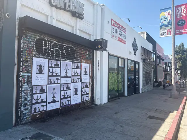 Lone Fox 'We hunt, so you can gather' wheatpaste poster campaign on documented walls in Los Angeles, CA by Beyond Street Media (photo 5 of 22).