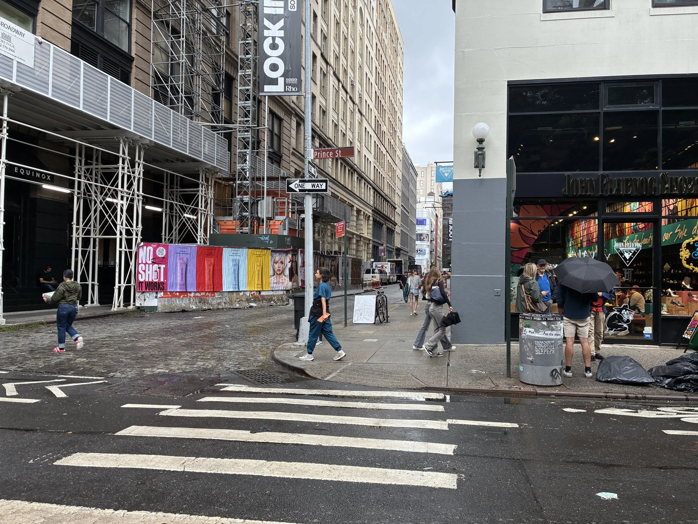 Momentm wheatpaste, stencil and takeaway poster campaign across SoHo, the Lower East Side and Williamsburg by Beyond Street Media