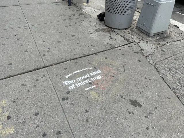 Momentm wheatpaste, stencil and takeaway poster campaign across SoHo, the Lower East Side and Williamsburg by Beyond Street Media