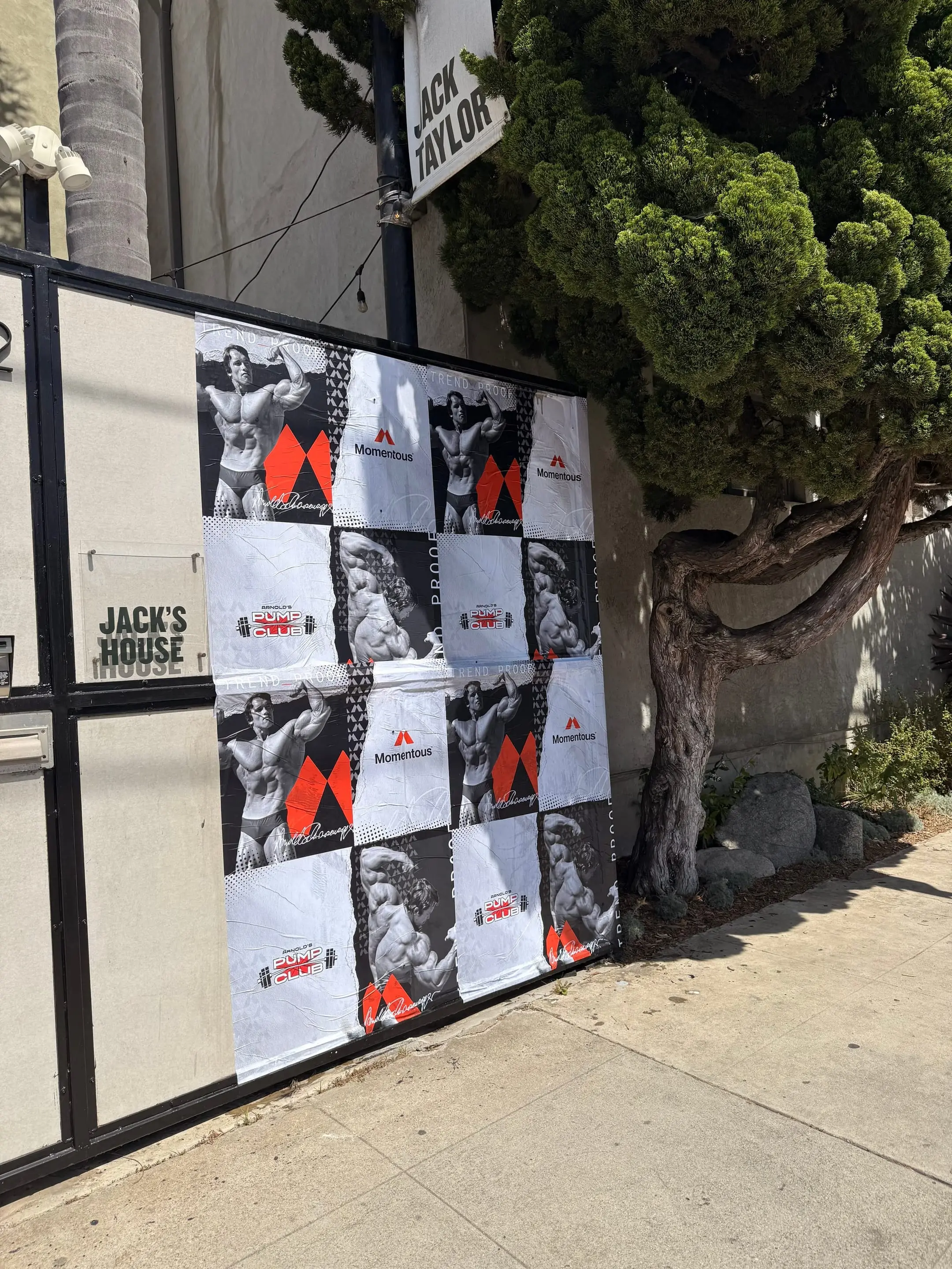 Large-scale wheatpaste campaign on construction hoarding in Los Angeles, CA by Beyond Street Media
