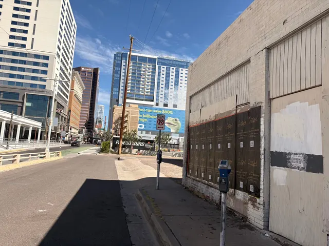 Red Clay Strays wheatpaste show poster in downtown Phoenix by Beyond Street Media (photo 15 of 24).