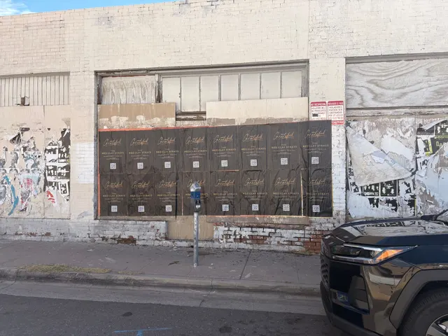 Red Clay Strays wheatpaste show poster in downtown Phoenix by Beyond Street Media (photo 24 of 24).