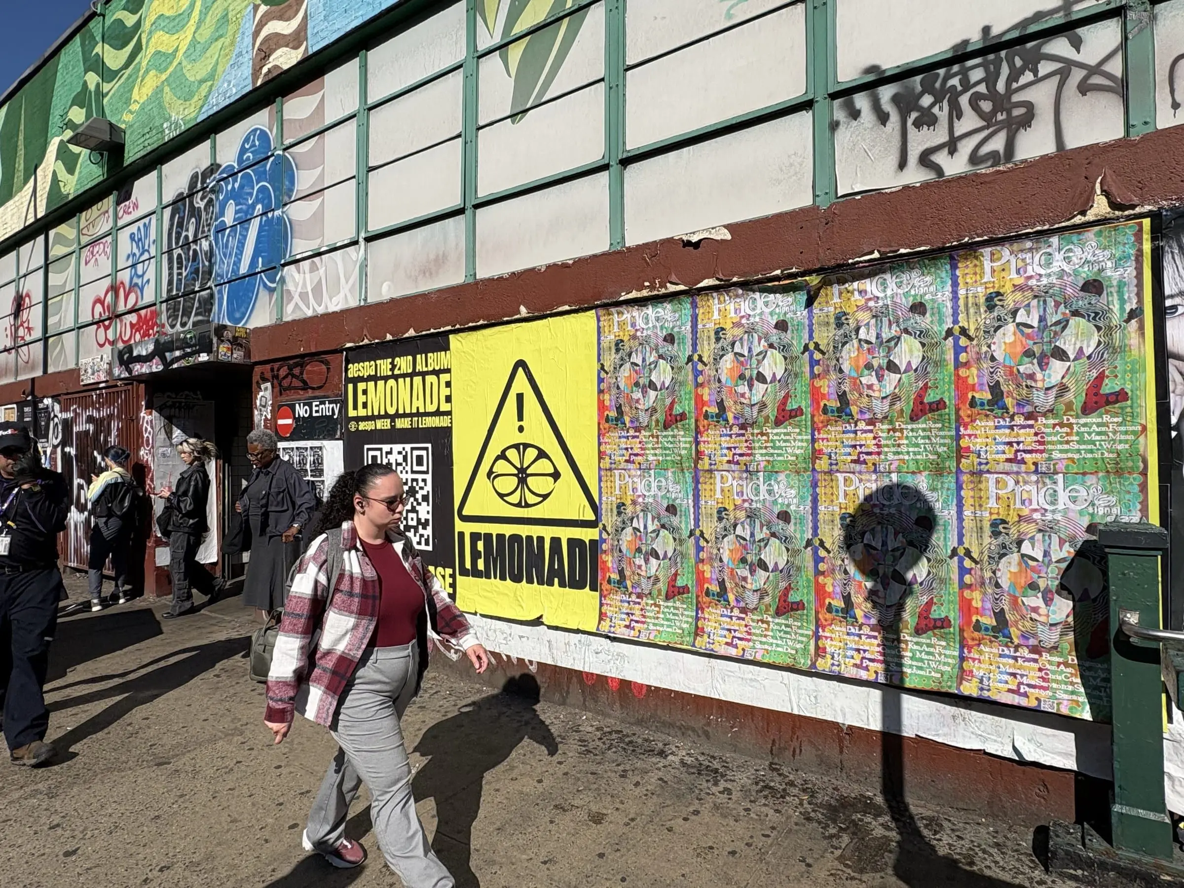 Signal nightclub wheatpaste event posters on Manhattan's Lower East Side, documented street install, by Beyond Street Media