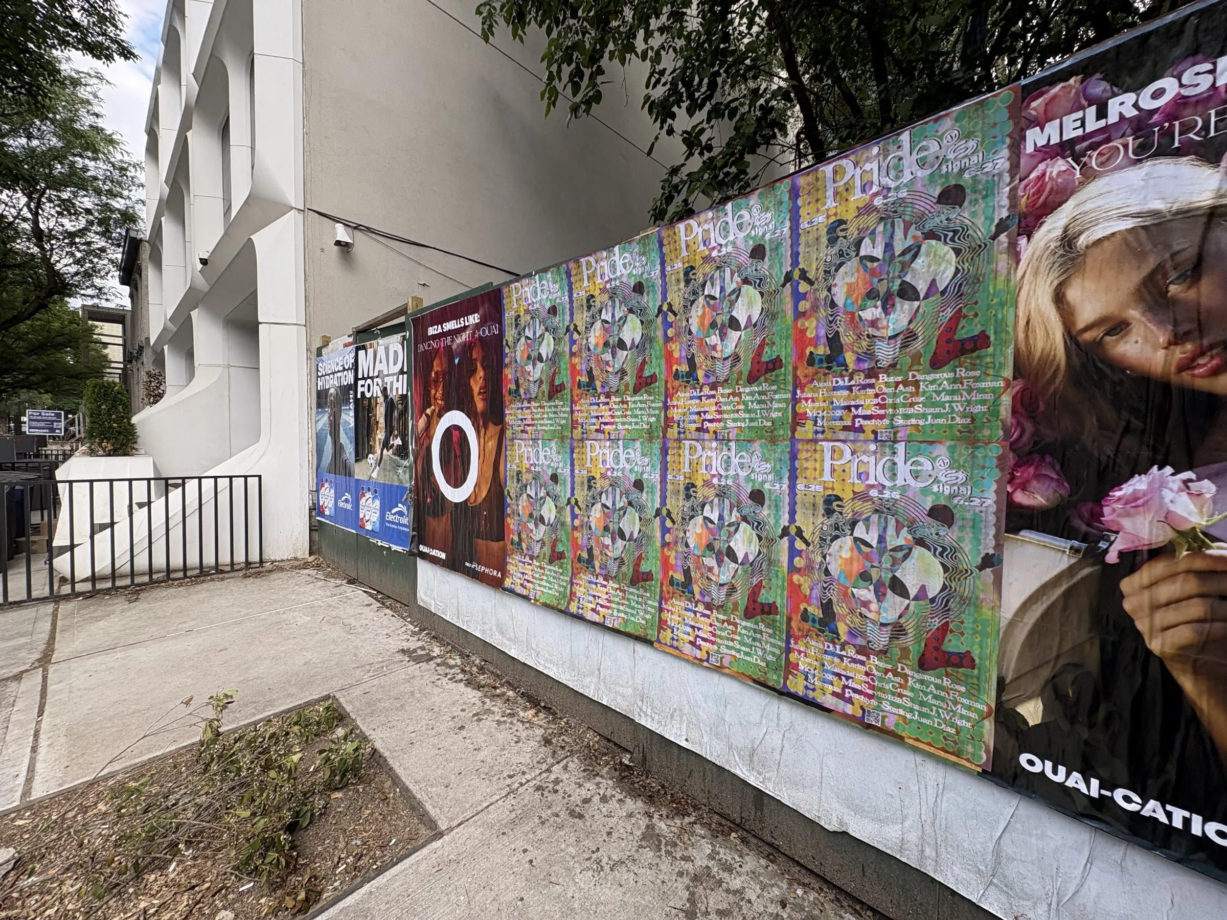 Signal nightclub wheatpaste event posters on Manhattan's Lower East Side, documented street install, by Beyond Street Media