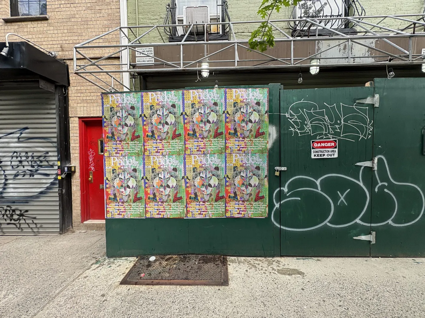 Signal nightclub wheatpaste event posters on Manhattan's Lower East Side, documented street install, by Beyond Street Media (photo 8 of 10).