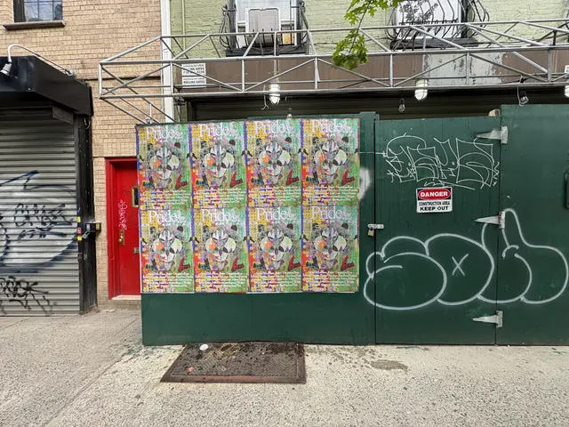 Signal nightclub wheatpaste event posters on Manhattan's Lower East Side, documented street install, by Beyond Street Media (photo 8 of 10).