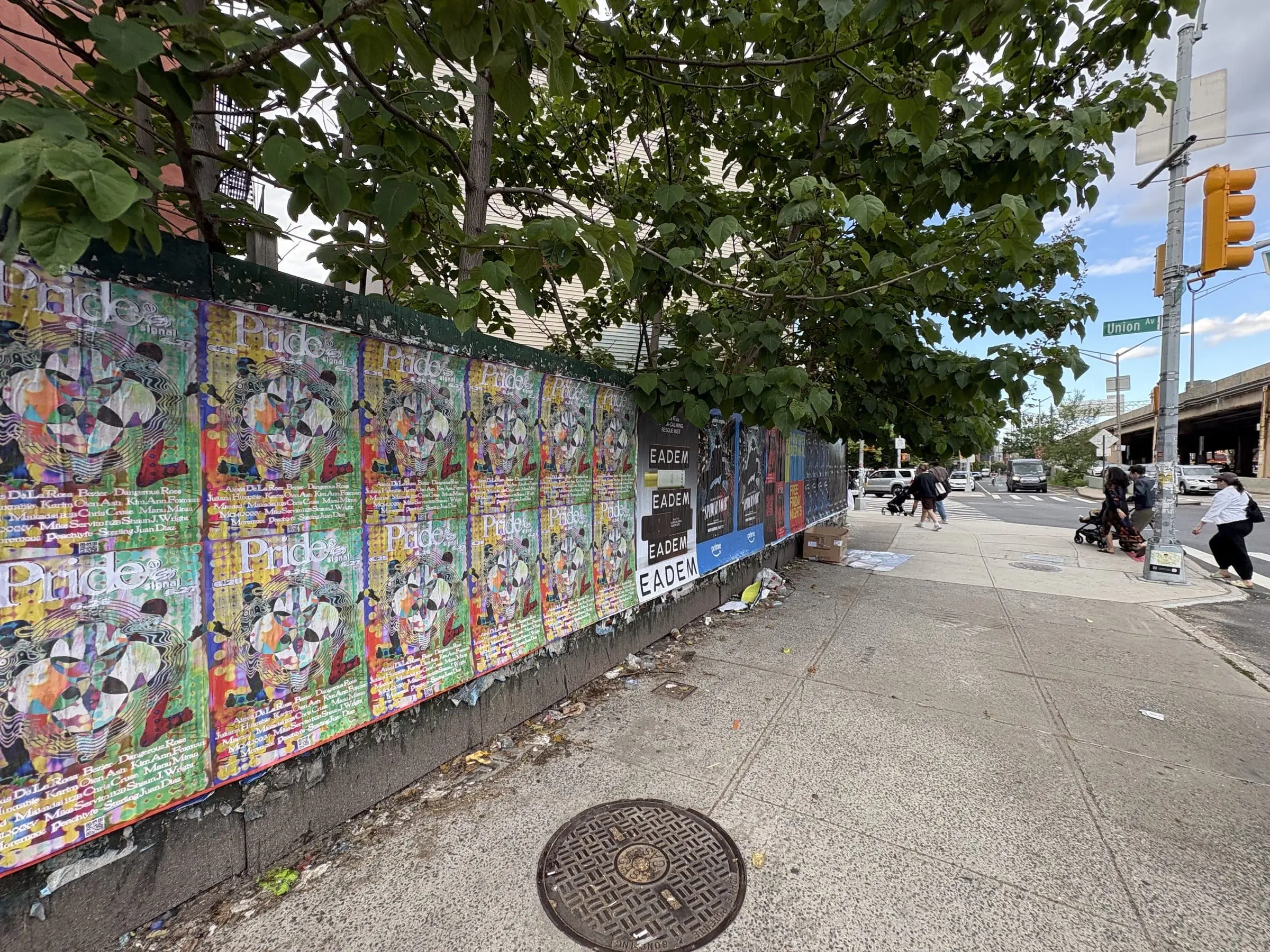 Signal nightclub wheatpaste event posters on Manhattan's Lower East Side, documented street install, by Beyond Street Media