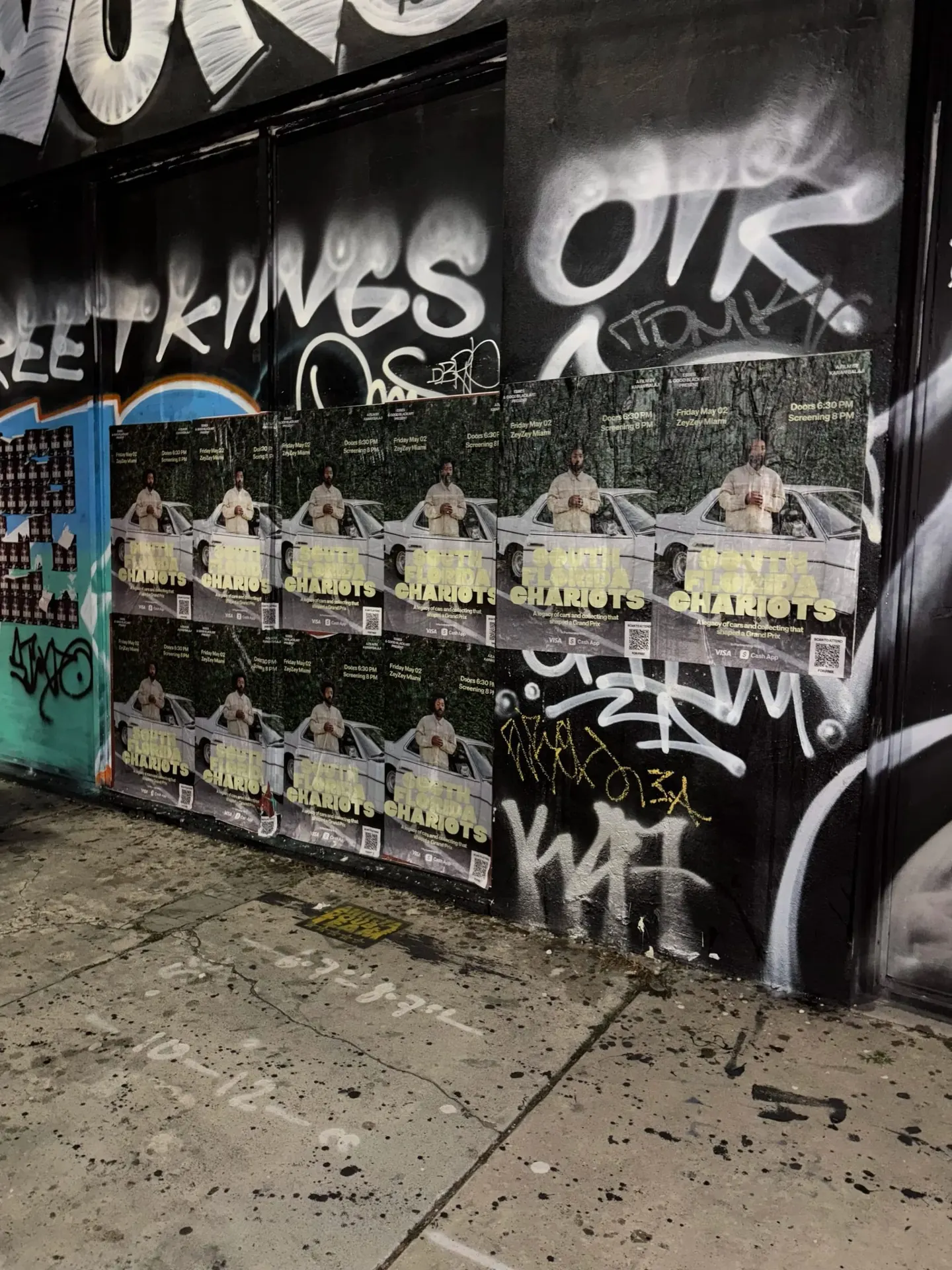 South Florida Chariots wheatpaste poster campaign in Miami, FL by Beyond Street Media (photo 3 of 3).