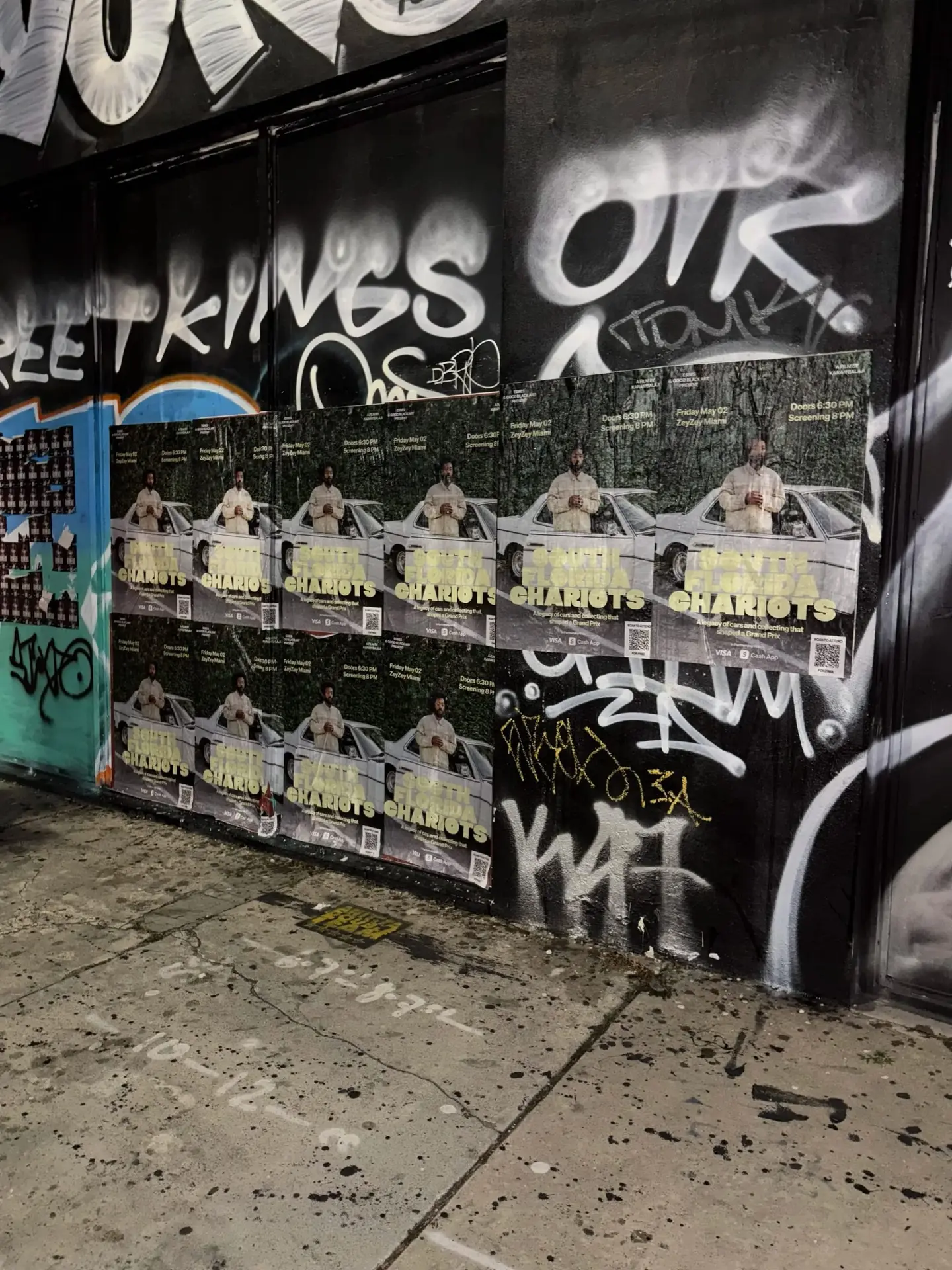 South Florida Chariots wheatpaste poster campaign in Miami, FL by Beyond Street Media (photo 3 of 3).