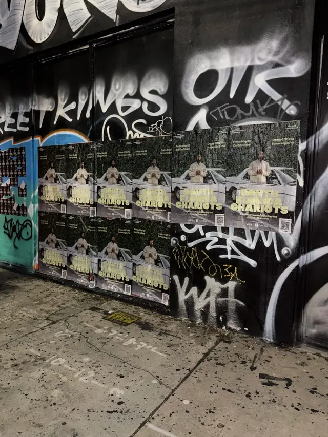 South Florida Chariots wheatpaste poster campaign in Miami, FL by Beyond Street Media (photo 3 of 3).