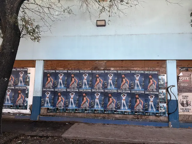 Hand-painted brand wall