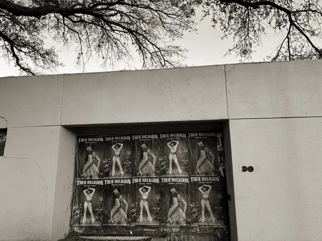 True Religion brand jeans wheatpaste poster campaign in Houston, TX by Beyond Street Media (photo 24 of 39).