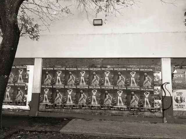 True Religion brand jeans wheatpaste poster campaign in Houston, TX by Beyond Street Media (photo 35 of 39).