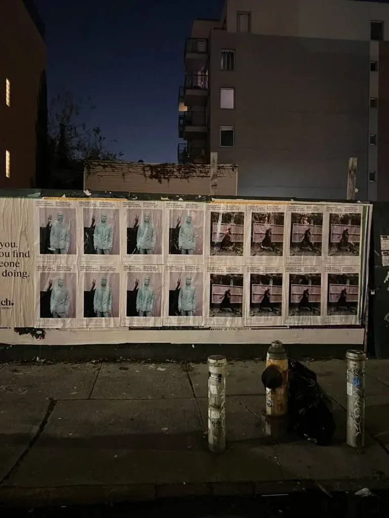Virgil Abloh tribute wheatpaste poster in New York City by Beyond Street Media