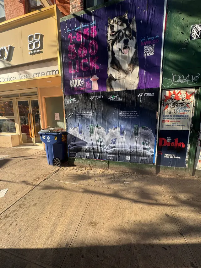 Yonex x G-Shock Baklava sneaker collab wheatpaste campaign in Brooklyn, New York City by Beyond Street Media (photo 4 of 12).