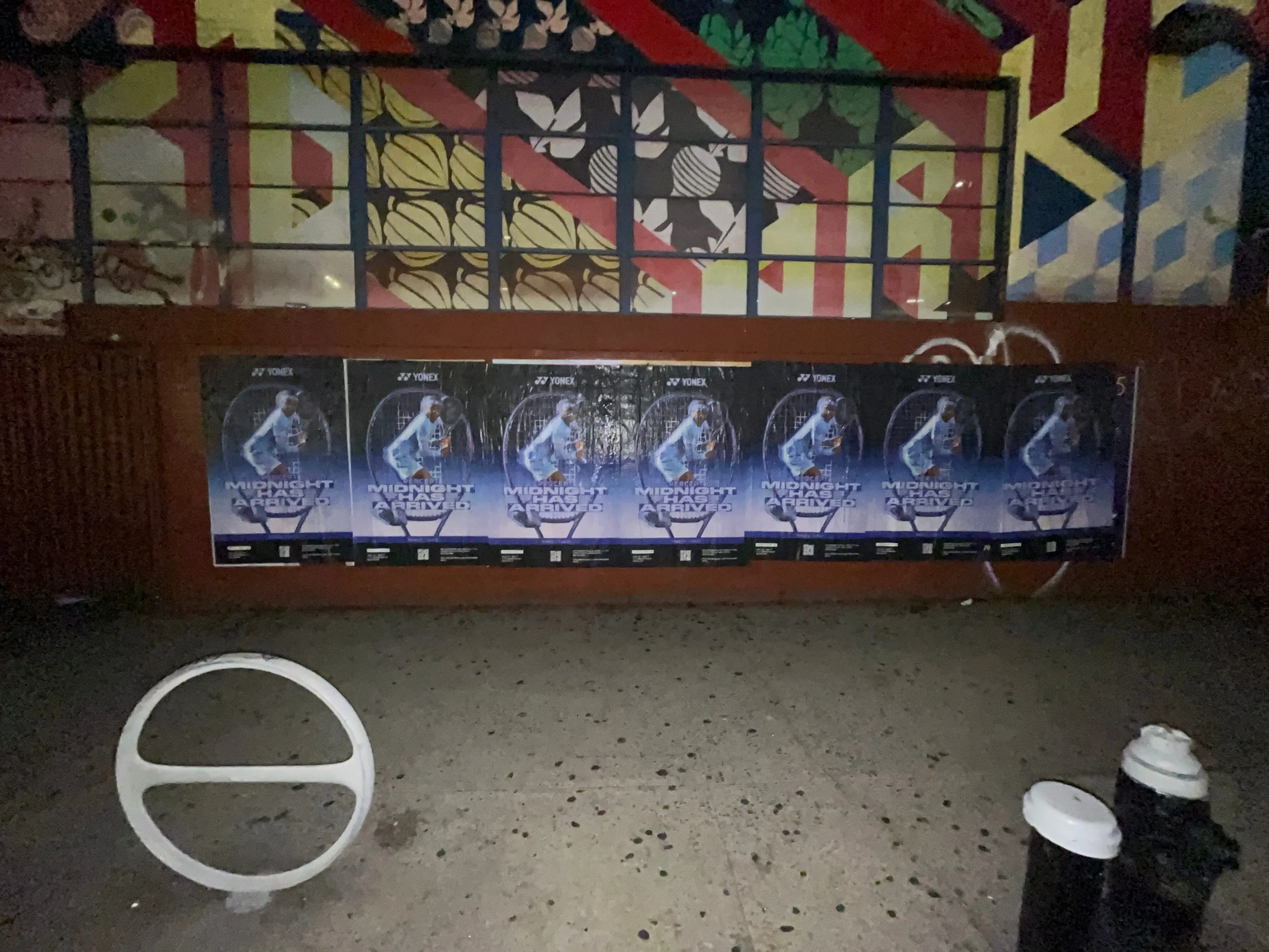 Yonex 'PERCEPT MIDNIGHT' wheatpaste install by Beyond Street Media - multi-city activation