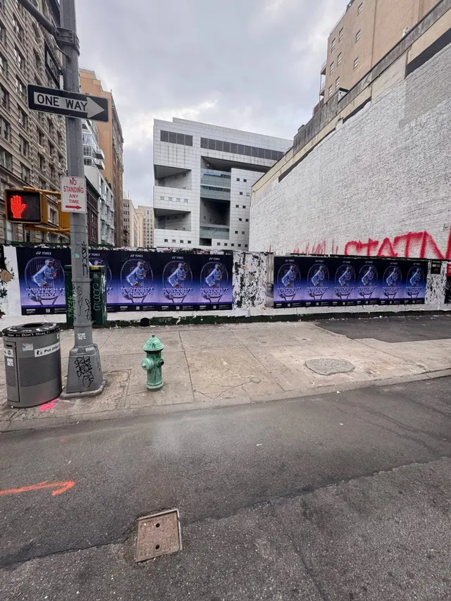 Yonex Percept 'Midnight Has Arrived' tennis racket launch - wheatpaste poster install in New York City by Beyond Street Media (photo 6 of 14).